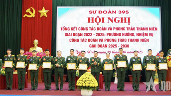 Sư đoàn 395 tổng kết công tác Đoàn và phong trào thanh niên giai đoạn 2022 - 2025