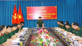 Cục Quân lực kiểm tra công tác tổ chức lực lượng tại Bộ CHQS tỉnh Tuyên Quang