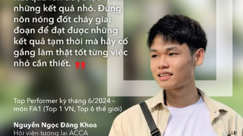 Học cao đẳng vẫn đủ trình độ thi lấy chứng chỉ ACCA của Anh