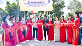 លេខាបក្សខេត្តចូលរួមពិធីសម្ពោធដាក់ឱ្យប្រើប្រាស់ស្ពានឡុងខង ៧