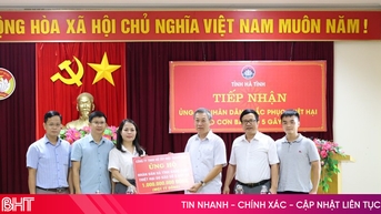 Công ty TNHH Hồ Tây MTV hỗ trợ Hà Tĩnh 1 tỷ đồng khắc phục hậu quả bão số 10