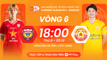 ការពិនិត្យការប្រកួត Ha Tinh vs PVF-CAND, 6:00 p.m. ថ្ងៃទី 3 ខែតុលា: ដំណើរកម្សាន្តដោយព្យុះ