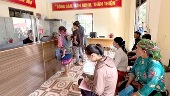 Trung tâm Phục vụ hành chính công xã Thắng Mố tạo thuận lợi cho nhân dân