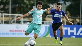 ក្រុម​សហជីព​សន្តិសុខ​សាធារណៈ​ចូល​រួម​ក្នុង​ការ​ប្រកួត​បាល់​ទាត់​កម្មករ​និង​មន្ត្រី​រាជការ​វៀត​ណាម​ឆ្នាំ​២០២៥