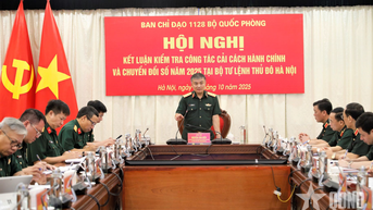 ទីបញ្ជាការរដ្ឋធានីហាណូយដឹកនាំកងទ័ពទាំងមូលក្នុងកំណែទម្រង់រដ្ឋបាល និងការផ្លាស់ប្តូរឌីជីថល