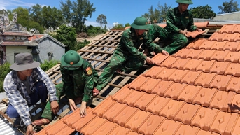 Sửa chữa nhà cho hộ gia đình chính sách ảnh hưởng bão số 10