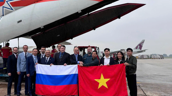 Máy bay Nga chuyển 30 tấn hàng hóa hỗ trợ Việt Nam sau thiên tai