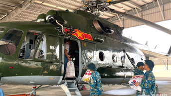 Trung đoàn Không quân 930: Trực thăng chuẩn bị bay cứu trợ nhân dân Đà Nẵng