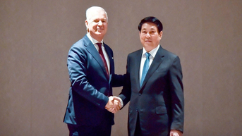 Chủ tịch nước Lương Cường tiếp Tổng Thư ký Phòng Thương mại quốc tế John Denton