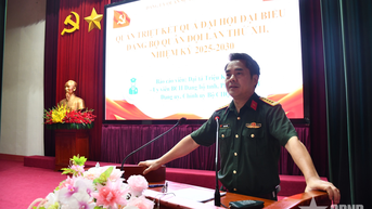 Đảng ủy Quân sự tỉnh Lai Châu: Thông báo kết quả Đại hội đại biểu Đảng bộ Quân đội lần thứ XII và Hội nghị Trung ương 13 khóa XIII