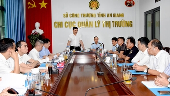 Văn phòng Thường trực Ban Chỉ đạo 389 quốc gia làm việc tại An Giang