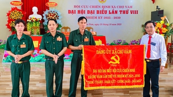 Hội Cựu chiến binh xã Chợ Vàm hoàn thành 100% chỉ tiêu nghị quyết