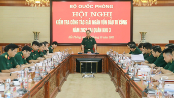 Thượng tướng Vũ Hải Sản: Quân khu 3 đẩy nhanh tiến độ giải ngân vốn đầu tư công