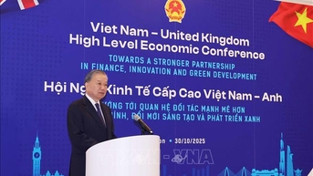 Tổng Bí thư Tô Lâm dự Hội nghị Kinh tế Cấp cao Việt Nam - Anh