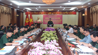 Khối thi đua số 1 Bộ Quốc phòng kiểm tra công tác thi đua, khen thưởng tại Đoàn 871