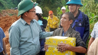 Kiểm tra tình hình ứng phó, khắc phục mưa lũ tại tỉnh Quảng Ngãi