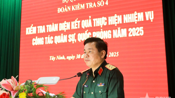 Bộ Quốc phòng kiểm tra toàn diện Ban chỉ huy Bộ đội Biên phòng tỉnh Tây Ninh