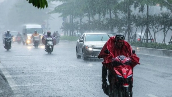 Thời tiết Nghệ An ngày 31/10: Mưa rào rải rác và có nơi có dông