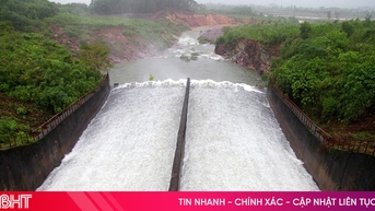 Hồ Kẻ Gỗ tăng lưu lượng xả tràn từ 6h sáng nay