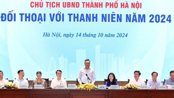 Chủ tịch UBND thành phố Hà Nội đối thoại với thanh niên vào ngày 27-11