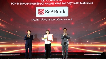SeABank lọt Top 50 doanh nghiệp có lợi nhuận xuất sắc nhất Việt Nam năm 2025