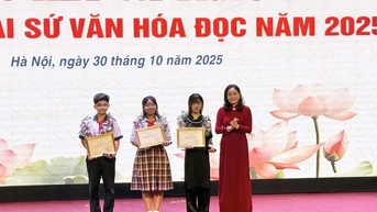 Học sinh Quảng Ngãi đạt danh hiệu Đại sứ văn hóa đọc tiêu biểu toàn quốc