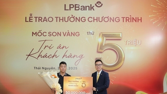 LPBank tổ chức trao thưởng cho khách hàng cá nhân thứ 5 triệu