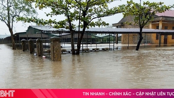 Gần 37.000 học sinh Hà Tĩnh nghỉ học do mưa lũ