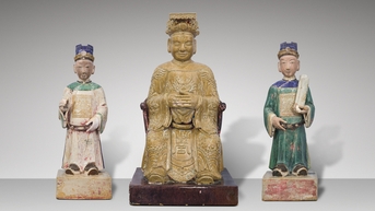 Gốm Sài Gòn xưa kể chuyện: Khám phá bộ tượng thờ 3 quyền năng thiên, địa, thủy