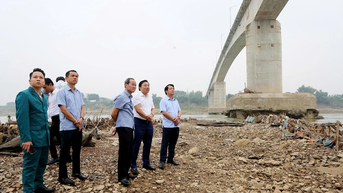 Phú Thọ mời các chuyên gia đánh giá mức độ hư hại tất cả các trụ cầu Sông Lô