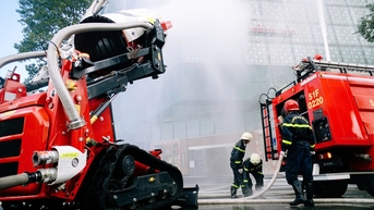 Diễn tập chữa cháy và cứu nạn, cứu hộ tại tòa nhà Saigon Centre