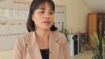 Đồng chí Lưu Thị Hường, Trưởng Ban Xây dựng Đảng xã Tân An