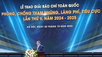 Agribank đồng hành cùng Lễ trao Giải báo chí toàn quốc phòng, chống tham nhũng, lãng phí, tiêu cực lần thứ V, năm 2024 - 2025