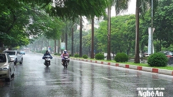 Không khí lạnh tiếp tục tăng cường đến Nghệ An, nhiệt độ có nơi thấp hơn 18 độ C