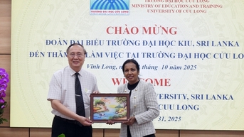 Một trường đại học ở Sri Lanka muốn hợp tác với Trường ĐH Cửu Long