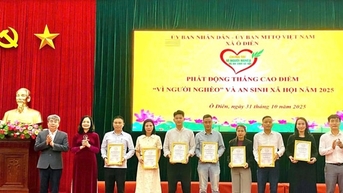 Xã Ô Diên thu 1,15 tỷ đồng ủng hộ Quỹ Vì người nghèo và an sinh xã hội