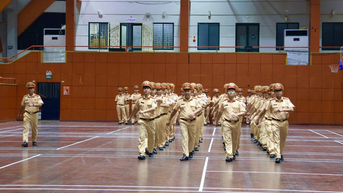 Phòng Cảnh sát giao thông tổ chức kiểm tra, đánh giá kết quả tập huấn điều lệnh, quân sự, võ thuật Công an nhân dân năm 2025