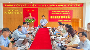 Phường Pleiku họp phiên thứ nhất Ban Chỉ đạo bầu cử đại biểu Quốc hội khóa XVI và đại biểu HĐND các cấp