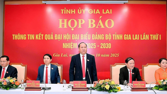 2025-2030년 임기 자르라이성 당위원회 제1차 대회 결과 보고 기자회견