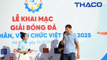 16 đội bóng công nhân, viên chức tranh giải thưởng 170 triệu đồng