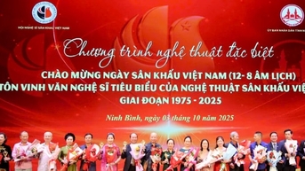 Tôn vinh hơn 200 văn nghệ sĩ sân khấu Việt Nam tiêu biểu giai đoạn 1975-2025