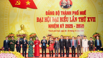 Bế mạc Đại hội đại biểu Đảng bộ thành phố Huế lần thứ XVII, nhiệm kỳ 2025-2030