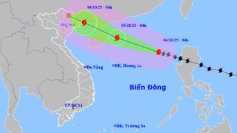 14단계 돌풍을 동반한 11호 폭풍이 북쪽으로 빠르게 이동 중입니다.