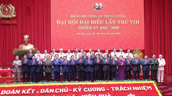 [Ảnh] Khai mạc trọng thể Đại hội đại biểu Đảng bộ Công an Trung ương lần thứ VIII, nhiệm kỳ 2025-2030