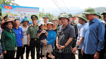 Phó Thủ tướng Trần Hồng Hà làm việc tại Lào Cai về ứng phó với cơn bão số 11