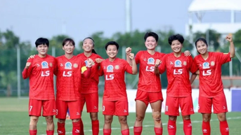 전국 여자 축구 선수권 대회: Huynh Nhu의 활약, TP.HCM I의 굳건한 선두 자리