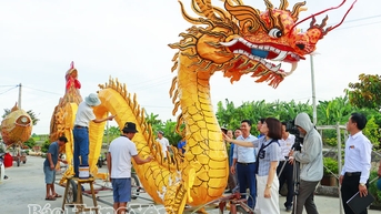 Xã Nam Đông Hưng: Muôn vẻ đèn lồng đón tết Trung thu