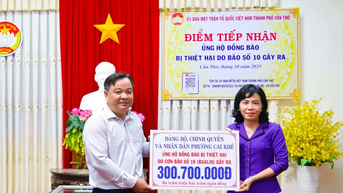 ĐBSCL chung tay chia sẻ đồng bào bị thiệt hại do bão số 10