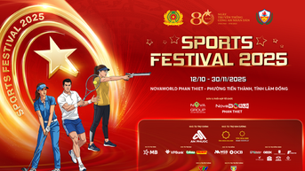 스포츠 페스티벌 2단계: 테니스, 골프, 에어건 사격으로 가득한 NovaWorld Phan Thiet