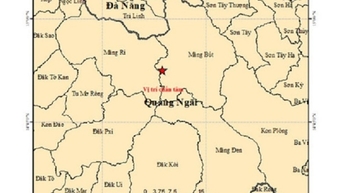 Quảng Ngãi hứng liên tiếp 4 trận động đất lúc rạng sáng, có trận 4.9 richter